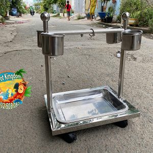 CẦU ĐỨNG INOX CAO CẤP CHO VẸT NHỎ - Ảnh 17