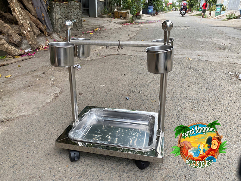 CẦU ĐỨNG INOX CAO CẤP CHO VẸT NHỎ - Ảnh 16