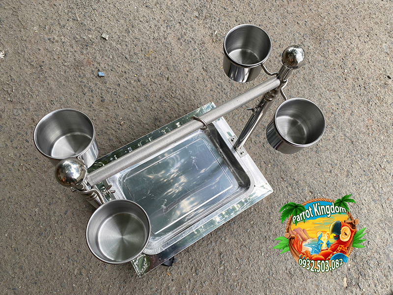 CẦU ĐỨNG INOX CAO CẤP CHO VẸT NHỎ - Ảnh 15