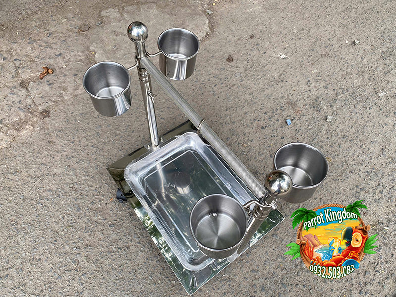 CẦU ĐỨNG INOX CAO CẤP CHO VẸT NHỎ - Ảnh 14