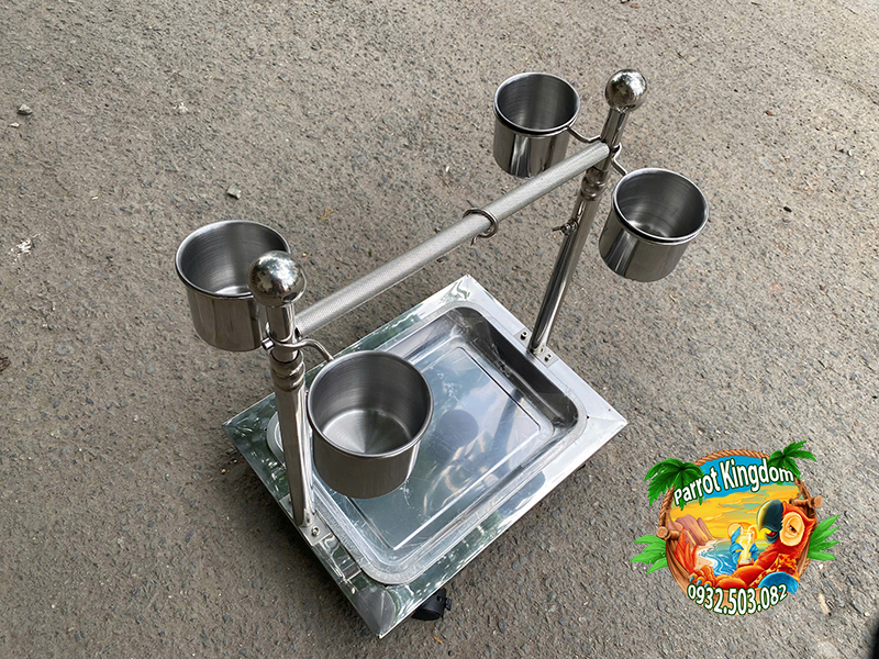 CẦU ĐỨNG INOX CAO CẤP CHO VẸT NHỎ - Ảnh 11