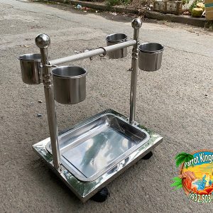 CẦU ĐỨNG INOX CAO CẤP CHO VẸT NHỎ - Ảnh 10