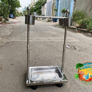 CẦU ĐỨNG INOX CAO CẤP CHO VẸT NHỎ - Ảnh 8