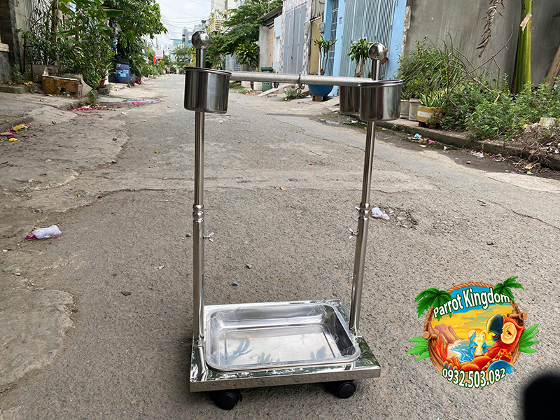 CẦU ĐỨNG INOX CAO CẤP CHO VẸT NHỎ - Ảnh 8