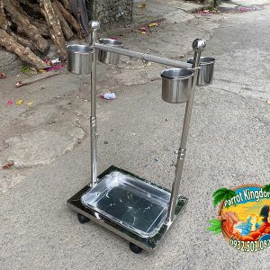 CẦU ĐỨNG INOX CAO CẤP CHO VẸT NHỎ - Ảnh 6