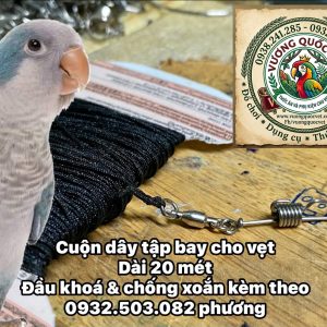 Dây Tập Bay Cho Vẹt Nhỏ Dài 20 Mét – An Toàn, Tiện Lợi Cho Chim Cưng - Ảnh 3