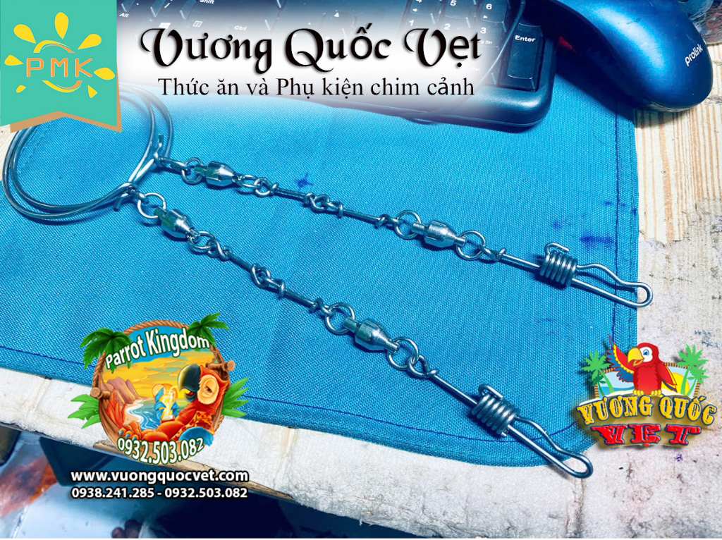 Xích chân Vẹt Macaw kiểu mới