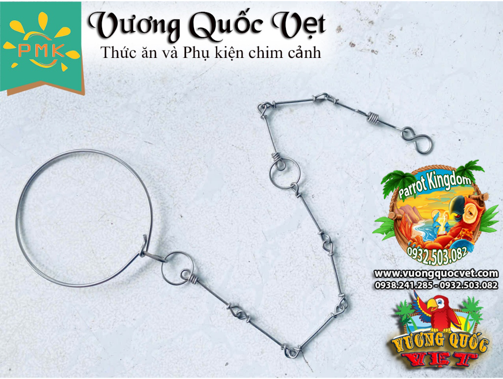 Dây Xích Chân Vẹt Ringneck 1.1li inox chắc chắn - Ảnh 5