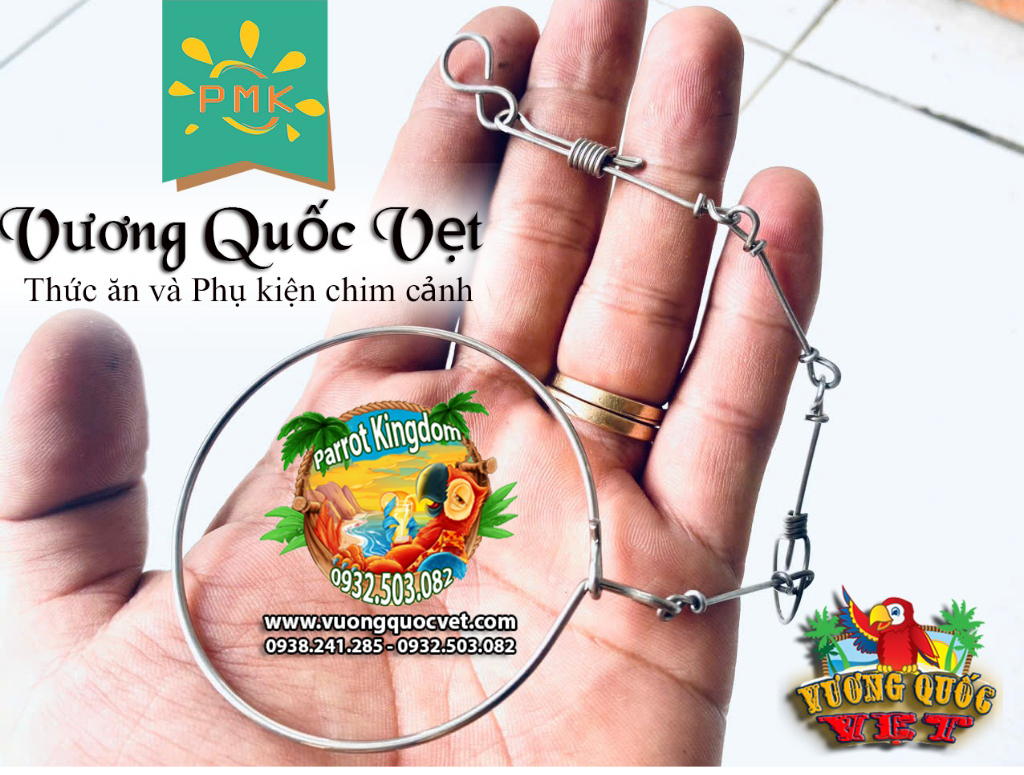 Dây Xích Chân Vẹt Ringneck 1.1li inox chắc chắn - Ảnh 4
