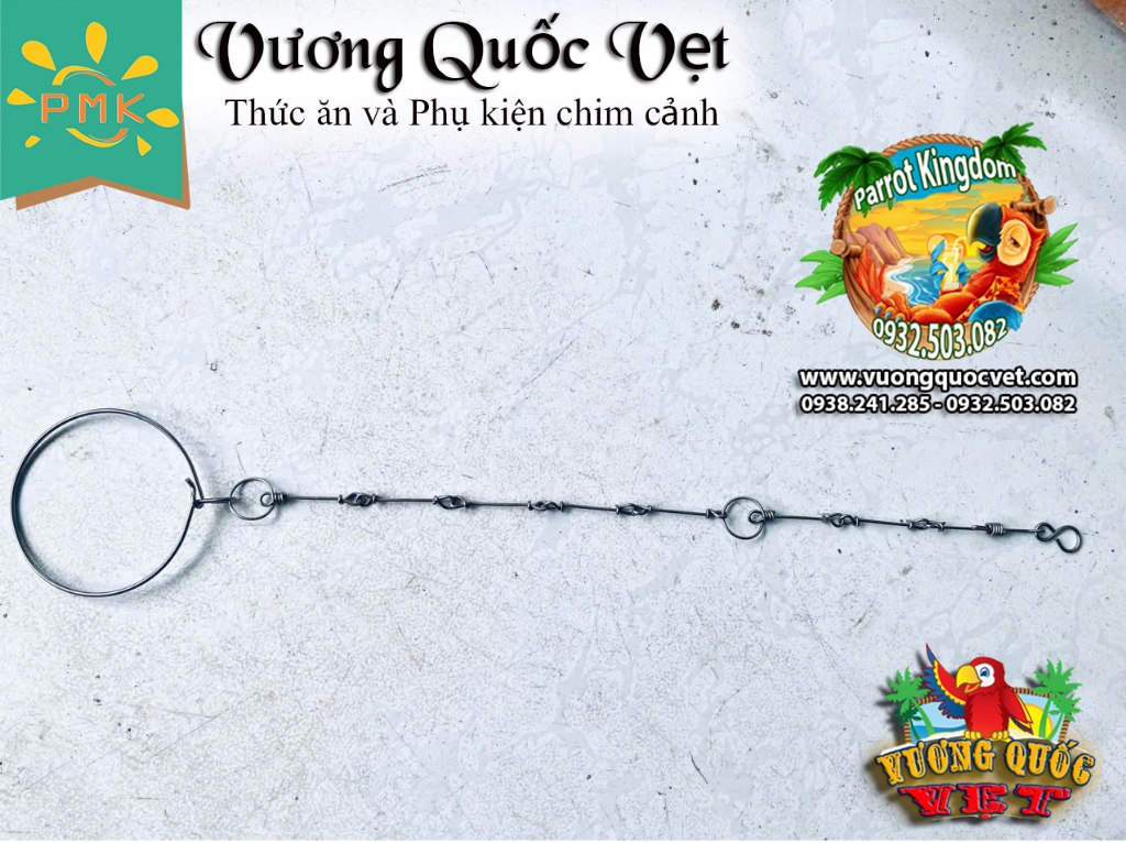 Dây Xích Chân Vẹt Ringneck 1.1li inox chắc chắn - Ảnh 2