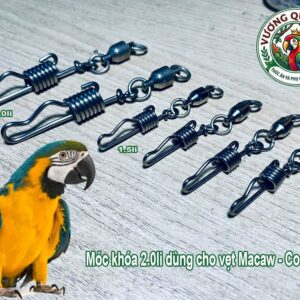 Các dòng móc khóa chống xoắn chân vẹt tại Vương Quốc Vẹt