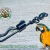Móc khóa 2.0li kèm chống xoắn dùng cho vẹt Macaw và Cockatoo