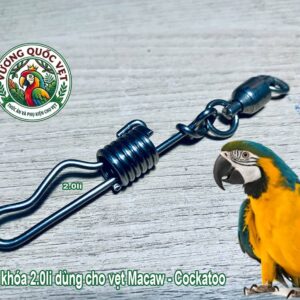 Cận cảnh khớp xoay 360 độ chống xoắn dây chân vẹt Macaw 2.0li