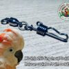 Móc khóa chân vẹt kèm chống xoắn cho vẹt Molucan Cockatoo